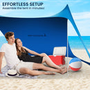 Wallaroo Beach Tent Canopy Sunshade 2m X 2m - Blue - RnR Galore