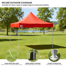 Wallaroo Gazebo Tent Marquee 3x3 PopUp Outdoor Red - RnR Galore