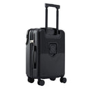 Wanderlite 20" Luggage Suitcase Front Pocket Travel Carry On TSA Black - RnR Galore