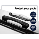 Wanderlite 2pc Luggage Trolley Set Suitcase Travel TSA Carry On Hard Case Lightweight White - RnR Galore