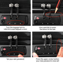 Wanderlite 3pc Luggage Trolley Set Suitcase Travel TSA Carry On Hard Case Lightweight Black - RnR Galore