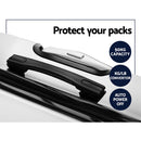 Wanderlite 3pc Luggage Trolley Set Suitcase Travel TSA Carry On Hard Case Lightweight White - RnR Galore