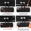 Wanderlite 3pcs Luggage Trolley Travel Suitcase Set TSA Hard Shell Case Strap White - RnR Galore