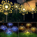 Warm White Fireworks 120 LED Fairy String Lights Starburst Solar Xmas Garden Night Lamp Hot NEW - RnR Galore