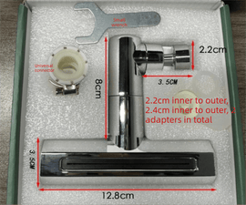 Waterfall Kitchen Tap Extender 4 Spray Modes 360 Swivel Faucet Aerator Flying Rain Nozzle High Pressure Sink Attachment Universal Fit Chrome Finish - RnR Galore