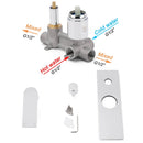 Watermark Chrome Square Shower Mixer Diverter Tap Valve For Shower Combo Spout - RnR Galore
