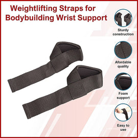 Weightlifting Straps Bodybuilding Wrist Support - RnR Galore