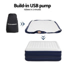 Weisshorn Air Mattress Double Inflatable Bed 46cm Air bed - RnR Galore
