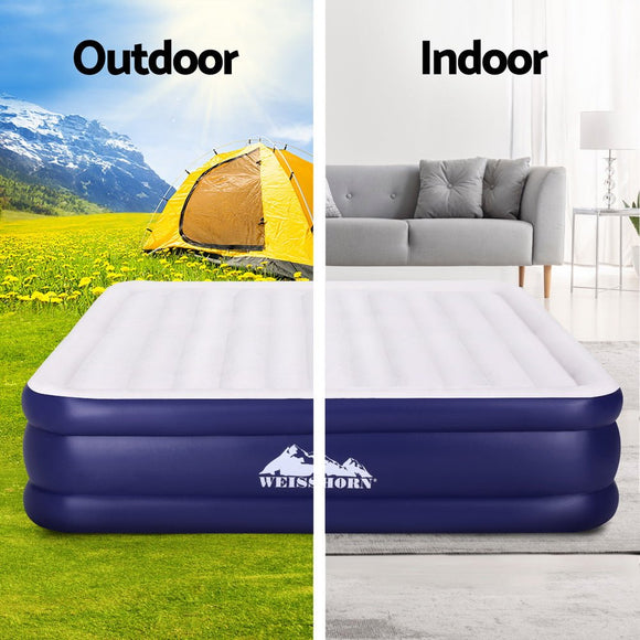 Weisshorn Air Mattress King Inflatable Bed Air bed 51cm - RnR Galore