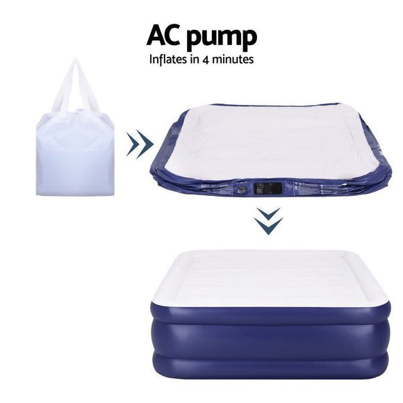 Weisshorn Air Mattress Queen Inflatable Bed Air bed 51cm - RnR Galore