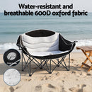 Weisshorn Camping Chair Double Folding Moon Chair Portable Seat 240KG - RnR Galore