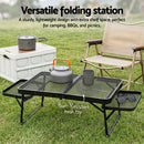 Weisshorn Camping Table Mesh Desktop Lightweight Portable Outdoor Folding Grill Desk - RnR Galore