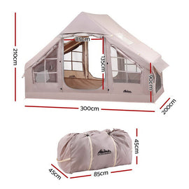 Weisshorn Camping Tent Inflatable Beach Tent 6 Person 300CM - RnR Galore