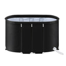 Weisshorn Portable Ice Bath Tub 120x70X70CM Inflatable Cold Water Folding Bathtub Spa Massage - RnR Galore
