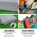 Weisshorn Self Inflating Mattress Camping Sleeping Mat Air Bed Double Set Grey - RnR Galore