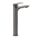 WELS Gun Metal Grey Round High Rise Basin Mixer Bathroom Vanity Faucet Tapware - RnR Galore