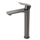WELS Gun Metal Grey Round High Rise Basin Mixer Bathroom Vanity Faucet Tapware - RnR Galore