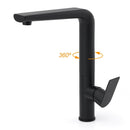 WELS Matte Black Round Kitchen Mixer Sink Tap Swivel Laundry Faucet Spout NEW - RnR Galore