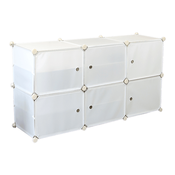 White Cube DIY Shoe Cabinet Rack Storage Portable Stackable Organiser Stand - RnR Galore