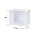 White Cube DIY Shoe Cabinet Rack Storage Portable Stackable Organiser Stand - RnR Galore