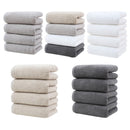 White Plush Cotton Hand Towel Set (4 - Pack) - Ultra Soft, Absorbent & Quick - Drying Face Towels for Bathroom - RnR Galore