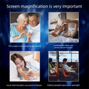 White Portable 10 - Inch Mobile Phone Screen Magnifier with Foldable Stand - 3D HD Video Amplifier for Movies & Reading - Pull - Out Design Compatible with All Smartphones - Ideal for Home, Travel & Camping - RnR Galore