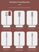 White Professional Rechargeable Nail Drill Machine - 45000RPM Portable E - File Kit for Acrylic, Gel, Polishing & Manicure - RnR Galore