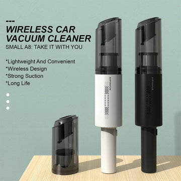 Wireless Charge 6000Pa Suction Powerful Portable Car Vacuum Cleaner Home Duster(Black) - RnR Galore