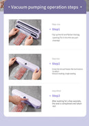 Wireless Portable Vacuum Sealing Machine - Automatic Food Sealer with LCD Display & Dual Modes(White) - RnR Galore