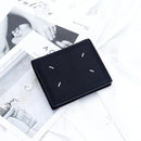 Women's Genuine Leather Bi - fold Wallet - Slim Short Purse with Coin Pocket & RFID Blocking - Soft Cowhide Minimalist Card Holder - Black - RnR Galore