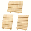 Wooden Earrings Display Rack Multi Tier Jewelry Stand Organizer Earrings Holder - 3 - Tier - RnR Galore