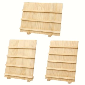 Wooden Earrings Display Rack Multi Tier Jewelry Stand Organizer Earrings Holder - 3 - Tier - RnR Galore