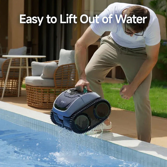 WYBOT C1 Cordless Robotic Pool Cleaner, with APP Control, Auto Vacuum Robot, Wall & Waterline Cleaning, Above Ground Inground up to 150sqm - RnR Galore