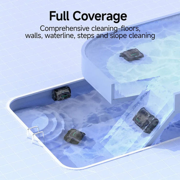 WYBOT C1 Cordless Robotic Pool Cleaner, with APP Control, Auto Vacuum Robot, Wall & Waterline Cleaning, Above Ground Inground up to 150sqm - RnR Galore