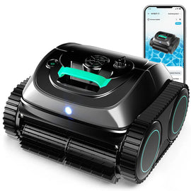 WYBOT C1 Cordless Robotic Pool Cleaner, with APP Control, Auto Vacuum Robot, Wall & Waterline Cleaning, Above Ground Inground up to 150sqm - RnR Galore