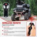 X - BULL Electric Winch 12V 3000LBS Steel Cable Wireless remote ATV UTV Boat Trailer - RnR Galore