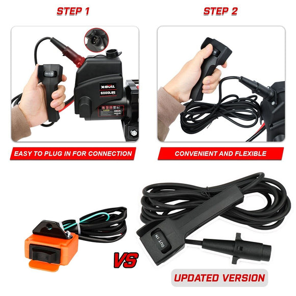 X - BULL Electric Winch 12V 6000LBS Synthetic Rope Wireless remote ATV UTV Boat Trailer 4WD - RnR Galore