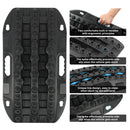 X - BULL Mini Recovery Tracks Traction Boards Sand Mud Snow 4WD 4x4 Vehicle 1 Pair Black - RnR Galore