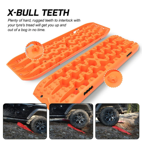 X - BULL Recovery tracks Sand 2 Pairs 4PC10T 4WD Sand / Snow / Mud Off - road Gen 3.0 - RnR Galore