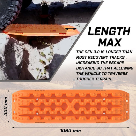 X - BULL Recovery tracks Sand 4x4 4WD Snow Mud Car Vehicles ATV 2pcs Gen 3.0 - RnR Galore