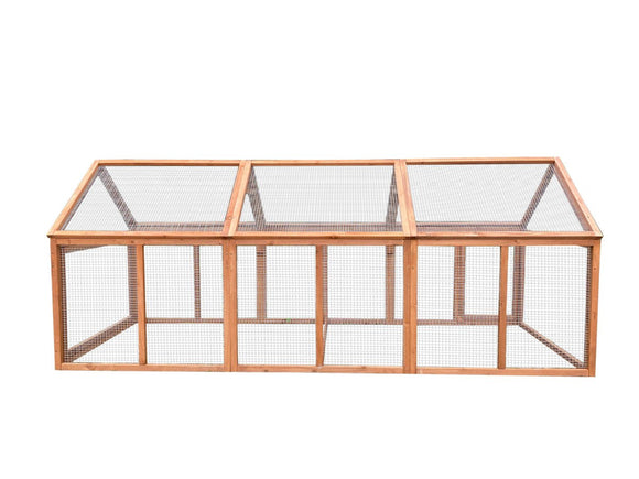 YES4PETS 250 CM Large Chicken Coop Run Guinea Pig Cage Villa Extension Rabbit Hutch House Pen - RnR Galore