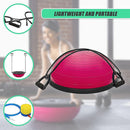 Yoga Balance Trainer Exercise Ball for Arm, Leg, Core Workout with Pump, 2 Resistance Bands - RnR Galore