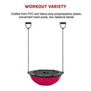 Yoga Balance Trainer Exercise Ball for Arm, Leg, Core Workout with Pump, 2 Resistance Bands - RnR Galore