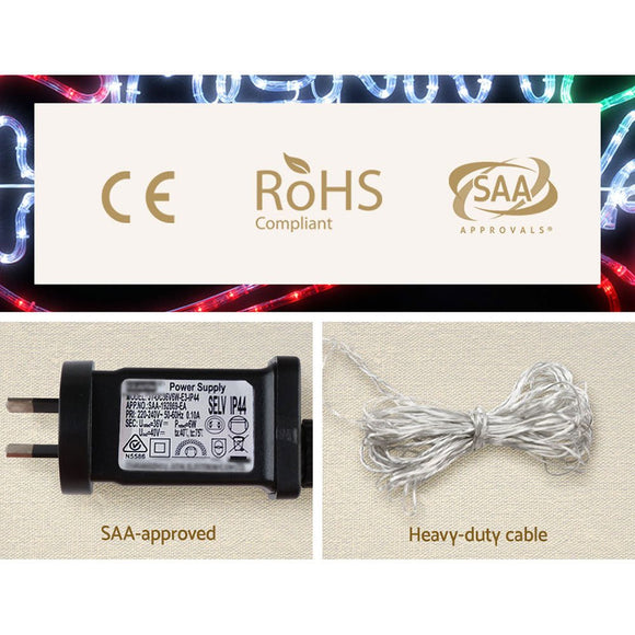 0.96M Christmas Lights Merry Christmas 288 LED Decorations Jingle Jollys - RnR Galore