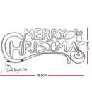0.96M Christmas Lights Merry Christmas 288 LED Decorations Jingle Jollys - RnR Galore