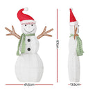 0.97M Christmas Lights Snowman 80 LED Decorations Jingle Jollys - RnR Galore
