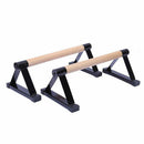 1 Pair Parallettes Set Push - up Parallel Bar Stretch Double Rod Stand Fitness - RnR Galore