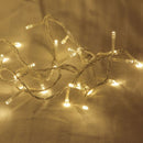 1 Set of 20 LED Plain Warm White Bulb Battery Powered String Lights Christmas Gift Home Wedding Party Bedroom Decoration Table Centrepiece - RnR Galore