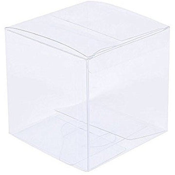 10 Pack of 12cm Square Cube Box - Large Bomboniere Exhibition Gift Product Showcase Clear Plastic Shop Display Storage Packaging Box - RnR Galore