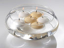10 Pack of 8cm Ivory Wax Floating Candles - wedding party home event decoration - RnR Galore